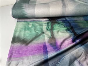 Viscosejersey - akvarel look i smukke pastel toner